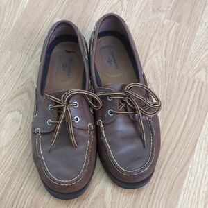 Dockers Men's Tan Leather Boat Shoes